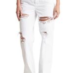 Good American Good 90s Duster Natural Fray High Rise Jeans in White 4/27 Photo 3