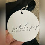 Petal and Pup NWT Ginnee Pleated Mini Dress Size Medium Black Photo 4