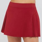 Spanx NWOT • get moving pleated skirt in rich red sz XS Photo 1