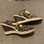 UGG  Isabella Women's Stout Brown Leather Rope Wedges‎ Sandals Shoes Size 11 Photo 1