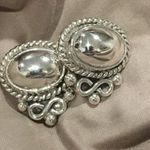 Sterling Silver TAXCO  Southwest Rope Design Stud Earrings Photo 8