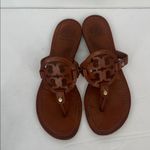Tory Burch  Leather Strap dark golden brown flats sandals size 9 Photo 2