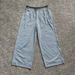 Athleta  white & black stripe wide-leg pants size 8 Photo 1