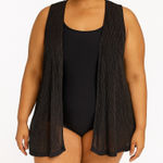 Catherines Black Women's Swim Coverup Photo 0