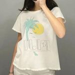 Junkfood Fiji Retro Graphic T-Shirt in Vintage White Size XS Retail $50 Photo 0