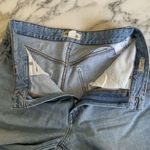 Madewell EUC Curvy Superwide-Leg Cuffed Jeans Denim 28T small holes back waist Photo 3