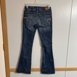 American Eagle  Outfitters Artist Super Stretch Dark Blue Flare Jeans Size 00 Photo 1