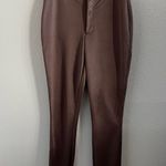 SKIMS Disco Skinny Leg Pants Umber Rose Gold High Rise Medium Photo 0