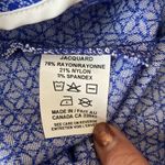 Margaret M Skirt Womens Size M Blue White Pull On Stretch Pencil Skater Mini Size M Photo 6