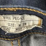 Free People SZ 24 Skinny Jegging Jeans Low-Rise Stretch Pockets Whiskered Blue Photo 8