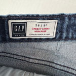 Gap Women's Denim Cheeky Shorts high rise Dark Indigo Size 28 6 Petite Photo 4