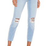 L'Agence L’agence El Matador Slim High Rise Jean Skyfall Size 30 Ripped Raw Hem Stretch Photo 0