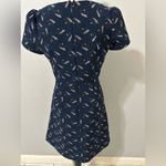 Loft Navy Blue V-neck fit to flare zip back dress w/ pockets. Size 2 never worn Photo 6