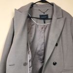 BCBGMAXAZRIA Women’s Double-Breasted Taupe Gray Pea Coat Photo 3
