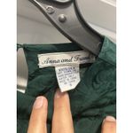 Vintage Anna And Frank Top Size Small green floral Silk Blouse Classic Y2K Work Photo 1