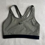 Nike Dri-Fit Grey Racerback Sports Bra Woman Medium Athletic Workout Fitness Photo 0