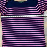 Ralph Lauren Lauren Pink Navy Stripe 3/4 Sleeve Top 2X Photo 8