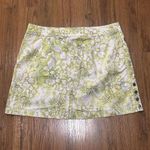 Title Nine  Skirt Womens 12 Watercolor Floral Brash Athletic Mini Cotton Green Photo 6