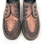 Dr. Martens Ashley Leather Platform Creeper Loafer Shoes Copper Bronze Metallic Photo 2