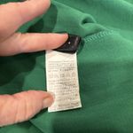 SheIn Kelly Green Button Front Blouse Ruched Ruffle Sleeve  Size Large Photo 8