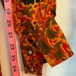 VINTAGE ADELE MARTIN SILK LONG SLEEVE SHEATH DRESS INDIA SMALL ORANGE PINK BLACK Photo 8