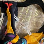 Free People Seraphina Cropped Halter Top Black Tropical Combo Small NWOT Photo 4