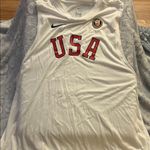 Nike  White USA Tank Top with Red Lettering Photo 0