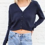 Brandy Melville  John galt navy Billie sweater cardigan one size os Photo 0