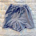 Grey High Waist Lounge Shorts Gray Photo 0