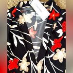 Calvin Klein Women’s Tank Shell in Black and Corral Poppies Print NWT Photo 6