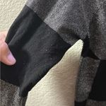 Bebe  Striped Black And Grey Metallic Long Sleeve Bodycon Sweater Dress Photo 7