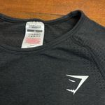 Gymshark Seamless Long Sleeve Crop Top Charcoal Marl Size Medium Photo 1