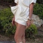 ZARA  Voluminous Bow Mini Skirt Cream Sz M Bloggers Fav Photo 12