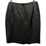 Ellen Tracy Linda Allard Skirt 10P Black Linen Pockets Office Siren Corpcore Photo 2