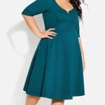City Chic Teal Blue Cute Girl Dress Sz.M(18) NWT Photo 0