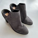 DOLCE VITA SELENE MULE DARK GRAY LEATHER SUEDE HEELED SHOES WOMENS‎ SIZE 10M Photo 4
