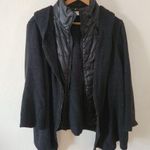 Chico's Zenergy Brianna Faux Insert Black Jacket Puffer Zip Space Dye Sz 2 XL Photo 3