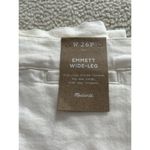 Madewell  Womens Wide Leg Cropped Emmett Stretch Denim in Vintage Canvas Photo 2