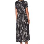 Free People Intimately So Long Robe In Black Combo Snake Print Short Sleeve XS Photo 3