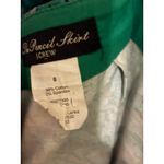 J.Crew  The Pencil Skirt‎ Size 8 Green Blue Floral Pattern Career Photo 4