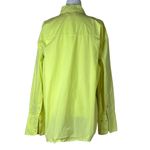 Araminta James Portugal Shirt in Limoncello Large Womens Button Down Top Green Photo 5
