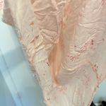 Lucky Brand Pink Cream Paisley Print Olivia Chiffon Dress Large Photo 4