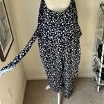 The Limited  Plus Size 1X Navy Blue Floral Jumpsuit Photo 8