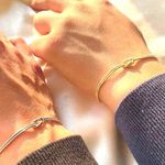 Boutique NEW Unisex‎ Couple White Gold Plated S925 Knot Bracelet 6-8” Photo 5