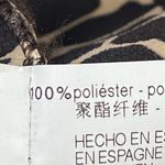 ZARA Black Animal Print Long Sleeve Mini Button Up Flare A-Line Shirt Dress Sz M Photo 3