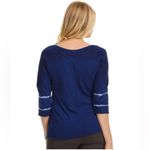 Free People  We the Free Graphic tie-dyed Cotton Blue White Tee Size S Photo 1