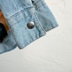 Calamity Jeans | Vintage Southwestern Denim Jean Suede Collar Shacket Jacket Blue Size M Photo 5