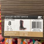 Sorel Women’s Joan of Arctic Knit Gray & Hot Pink Waterproof Snow Rain Boots - 8 Photo 7