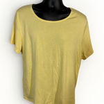 Karen Scott  Top Size 2XL Short Sleeve Southern Solo Style Fly‎ Yellow Photo 0