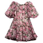 Sofie the Label Women's Polina Floral Organza Mini Dress Puff‎ Sleeve Poplin M Pink Size M Photo 1